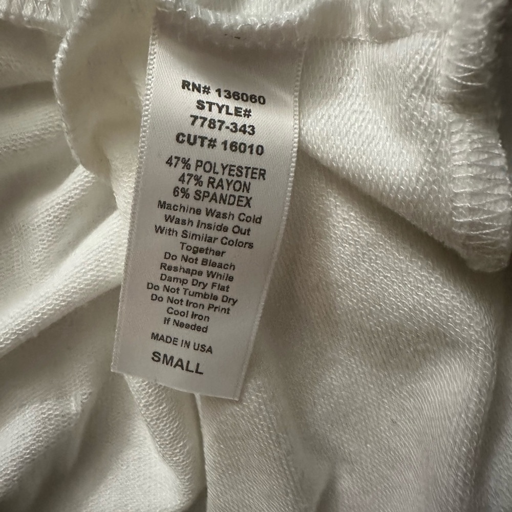 Project Social T Travis White Long Sleeve Sweater Top. Size Small. - Picture 8 of 8